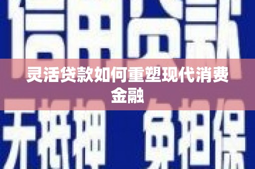 民雄灵活贷款如何重塑现代消费金融