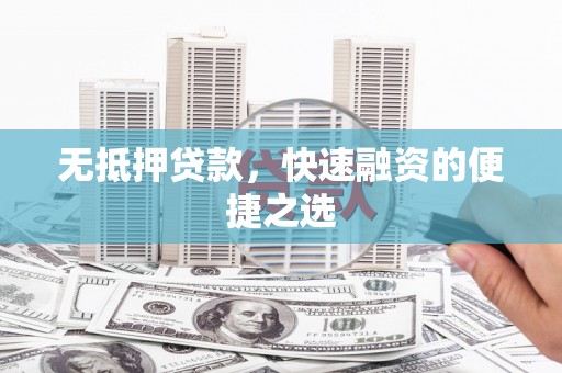 民雄无抵押贷款，快速融资的便捷之选