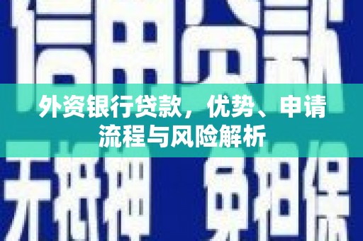民雄外资银行贷款，优势、申请流程与风险解析