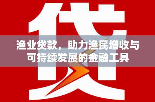 民雄渔业贷款，助力渔民增收与可持续发展的金融工具