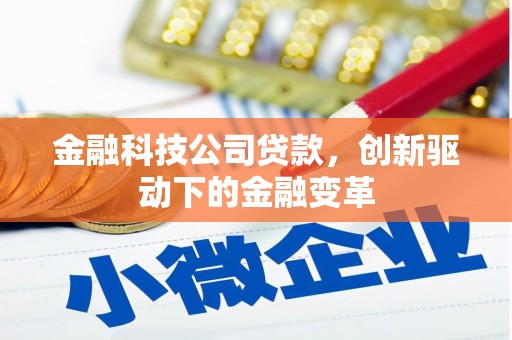 民雄金融科技公司贷款，创新驱动下的金融变革