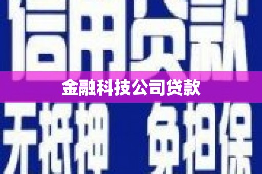 民雄金融科技公司贷款