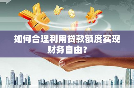 民雄如何合理利用贷款额度实现财务自由？