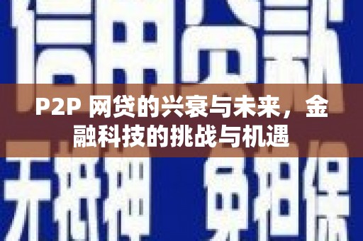 民雄P2P 网贷的兴衰与未来，金融科技的挑战与机遇