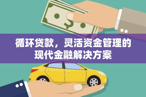 民雄循环贷款，灵活资金管理的现代金融解决方案