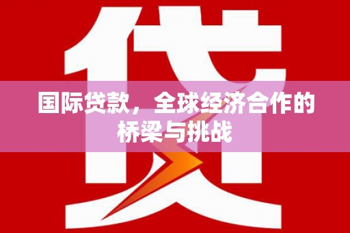民雄国际贷款，全球经济合作的桥梁与挑战