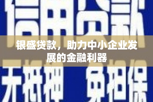 民雄银盛贷款，助力中小企业发展的金融利器