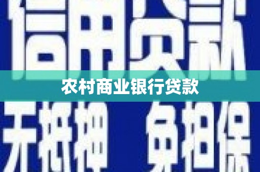 民雄农村商业银行贷款