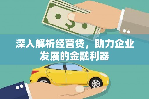 民雄深入解析经营贷，助力企业发展的金融利器
