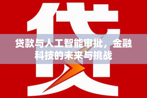 民雄贷款与人工智能审批，金融科技的未来与挑战