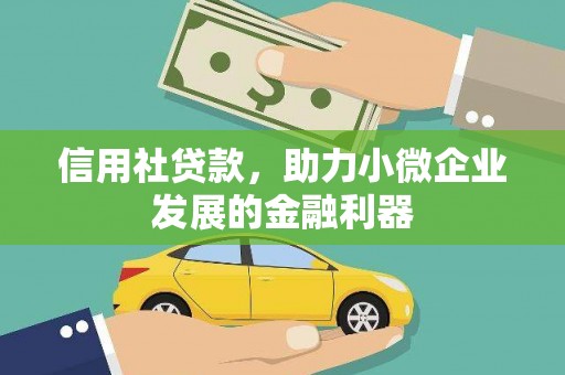 民雄信用社贷款，助力小微企业发展的金融利器