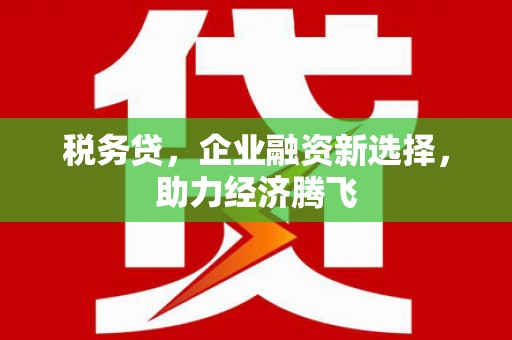 民雄税务贷，企业融资新选择，助力经济腾飞