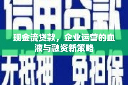民雄现金流贷款，企业运营的血液与融资新策略
