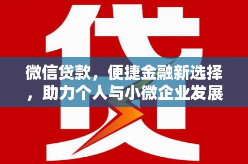 民雄微信贷款，便捷金融新选择，助力个人与小微企业发展