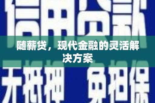 民雄随薪贷，现代金融的灵活解决方案