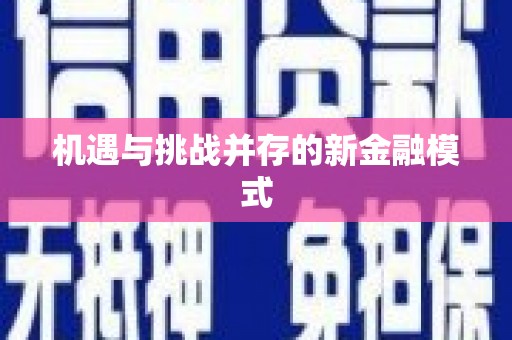 民雄机遇与挑战并存的新金融模式