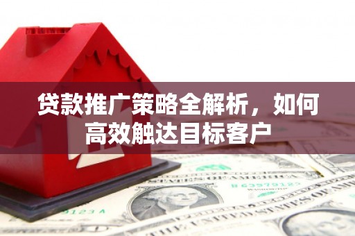 民雄贷款推广策略全解析，如何高效触达目标客户