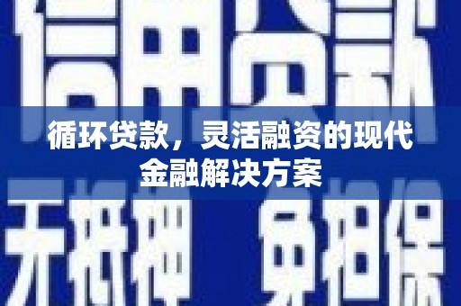 民雄循环贷款，灵活融资的现代金融解决方案