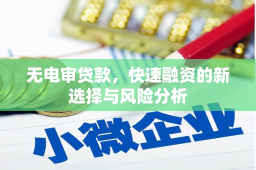 民雄无电审贷款，快速融资的新选择与风险分析