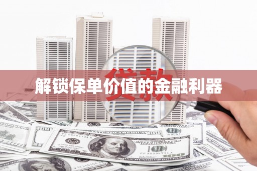 民雄解锁保单价值的金融利器