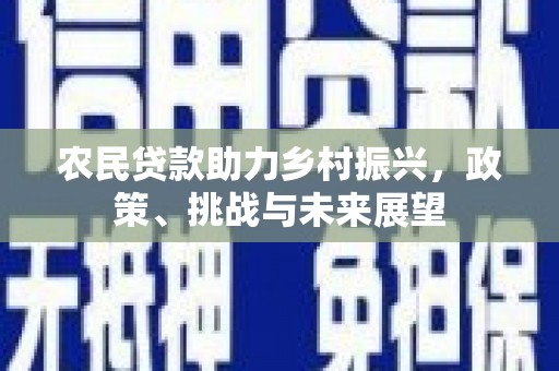 民雄农民贷款助力乡村振兴，政策、挑战与未来展望
