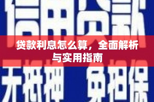 民雄贷款利息怎么算，全面解析与实用指南