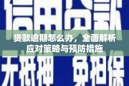 民雄贷款逾期怎么办，全面解析应对策略与预防措施