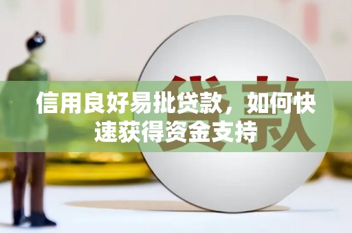 民雄信用良好易批贷款，如何快速获得资金支持