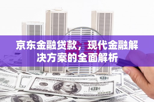 民雄京东金融贷款，现代金融解决方案的全面解析