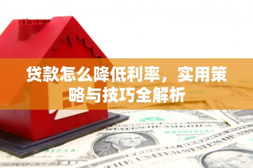 民雄贷款怎么降低利率，实用策略与技巧全解析