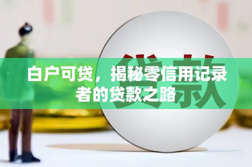 民雄白户可贷，揭秘零信用记录者的贷款之路