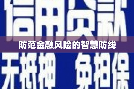 民雄防范金融风险的智慧防线