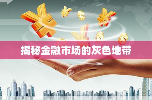 民雄揭秘金融市场的灰色地带