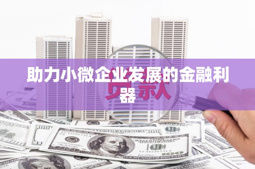民雄助力小微企业发展的金融利器