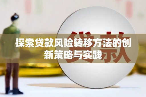 民雄探索贷款风险转移方法的创新策略与实践